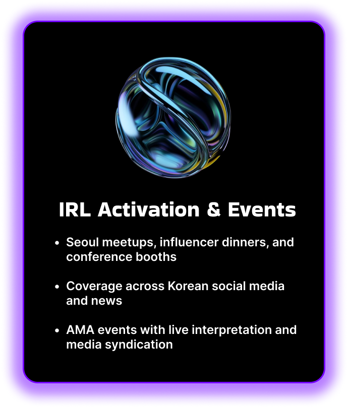 IRL Activation & Events